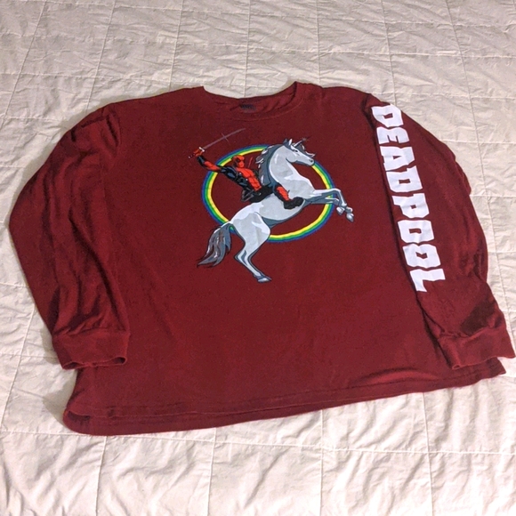 Deadpool/Unicorn long sleeve shirt - Picture 3 of 8